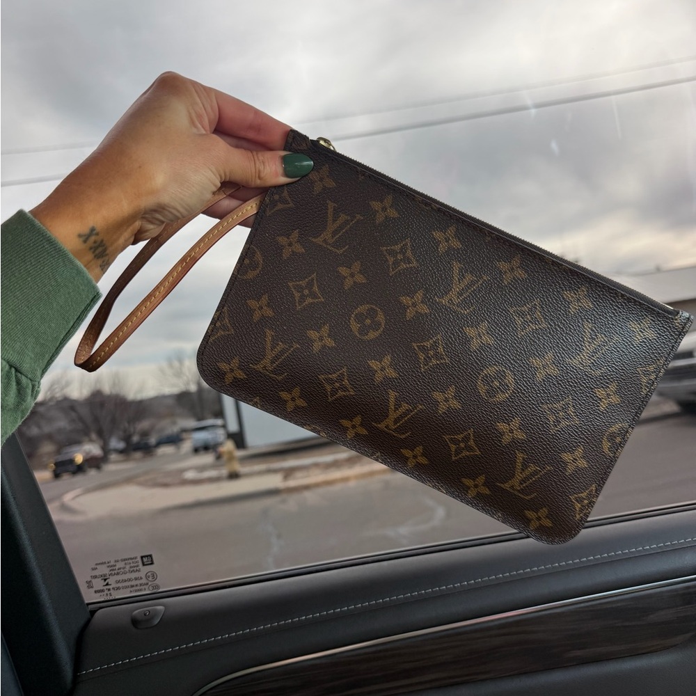 Louis Vuitton Dark Brown Monogram Wristlet